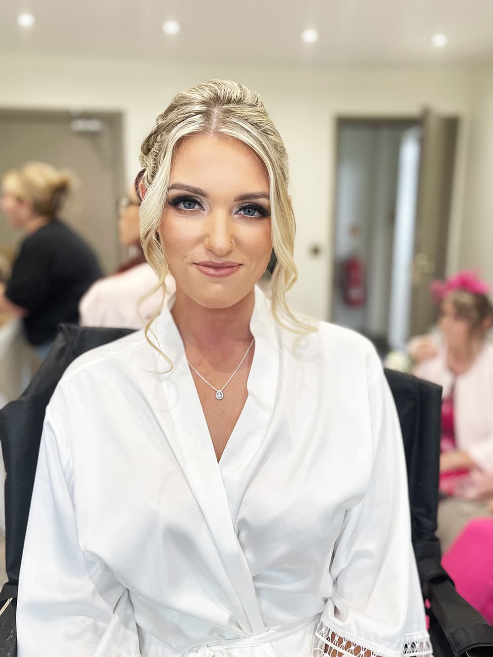 Natural bridal makeup in Winchester