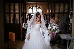 Elegant bridal makeup with neutral tones for Ada