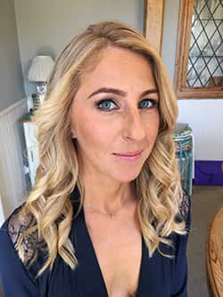 Elegant bridesmaid makeup with natural finish