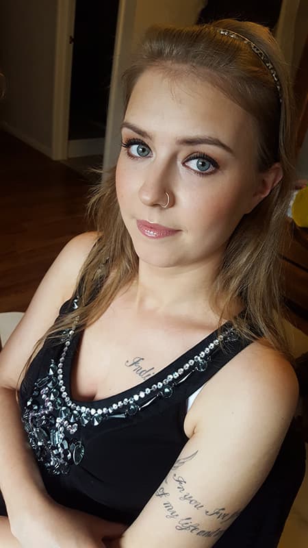 Elegant soft makeup for evening event