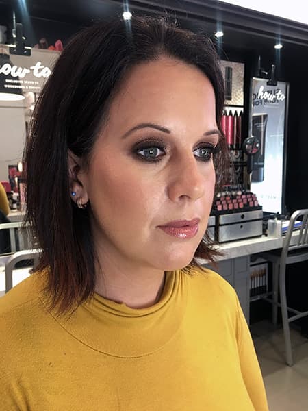 Radiant makeup for formal event